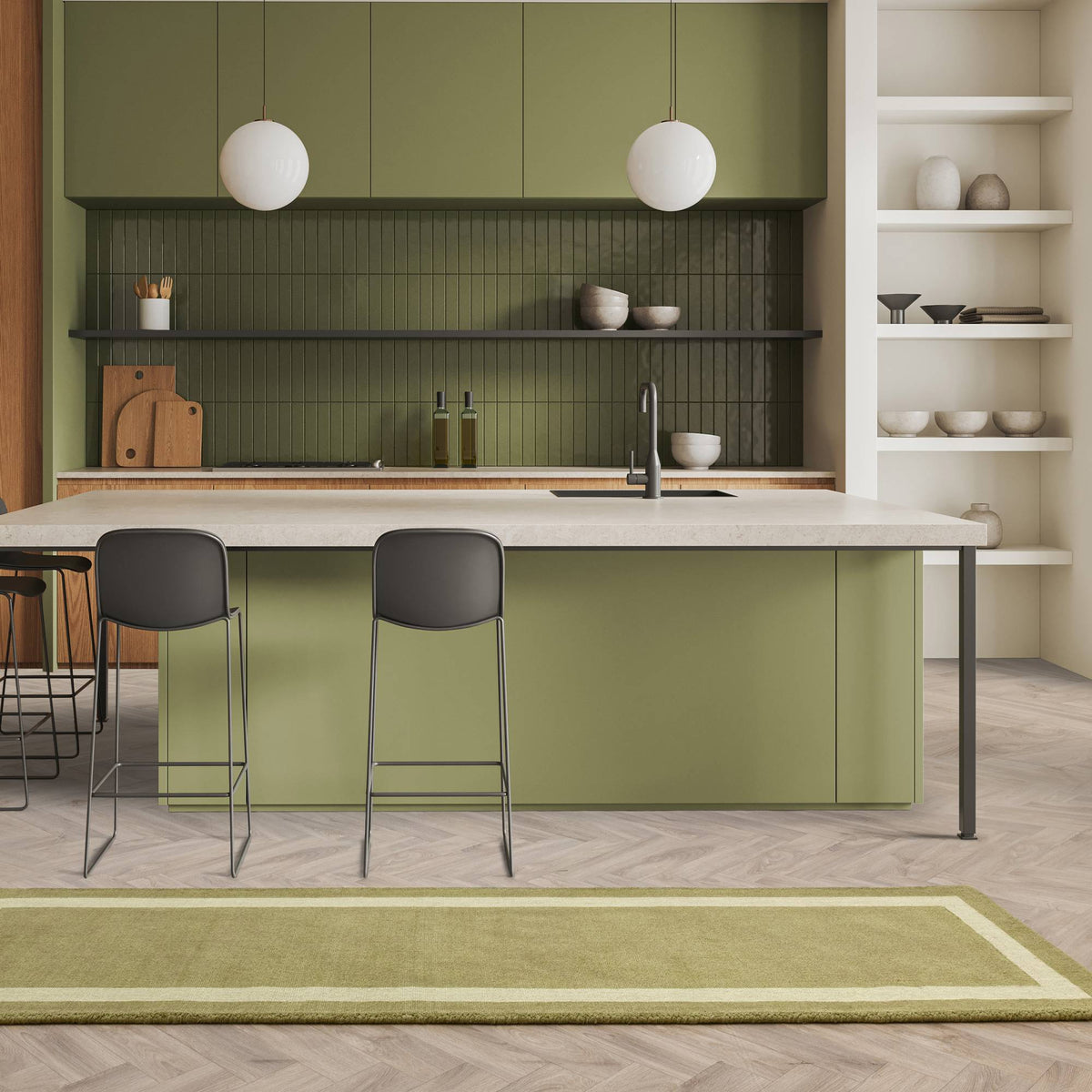 Albi Green Rug