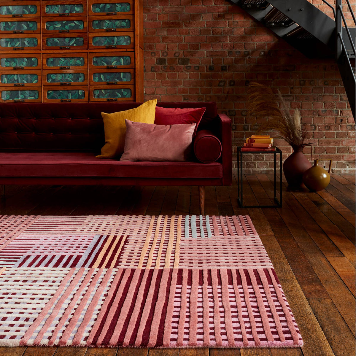 Aspect Red Multi Rug