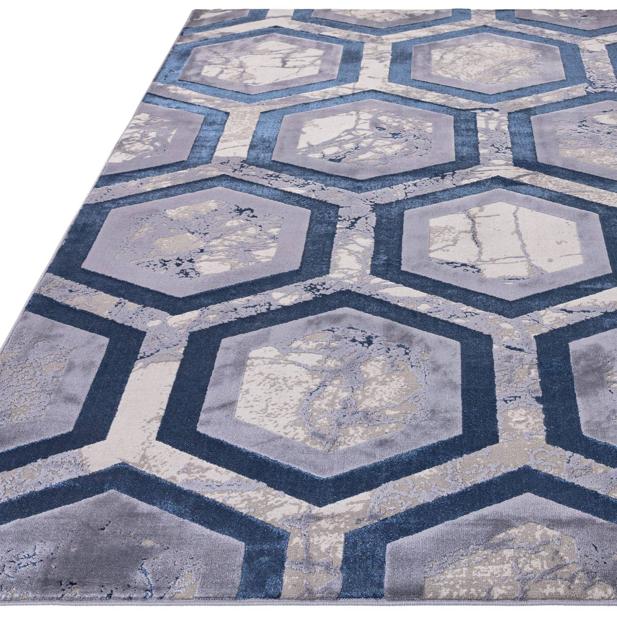 Aurora Hexagon Rug AU19