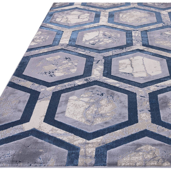 Aurora Hexagon Rug AU19