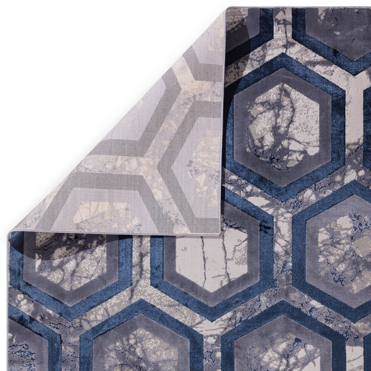 Aurora Hexagon Rug AU19