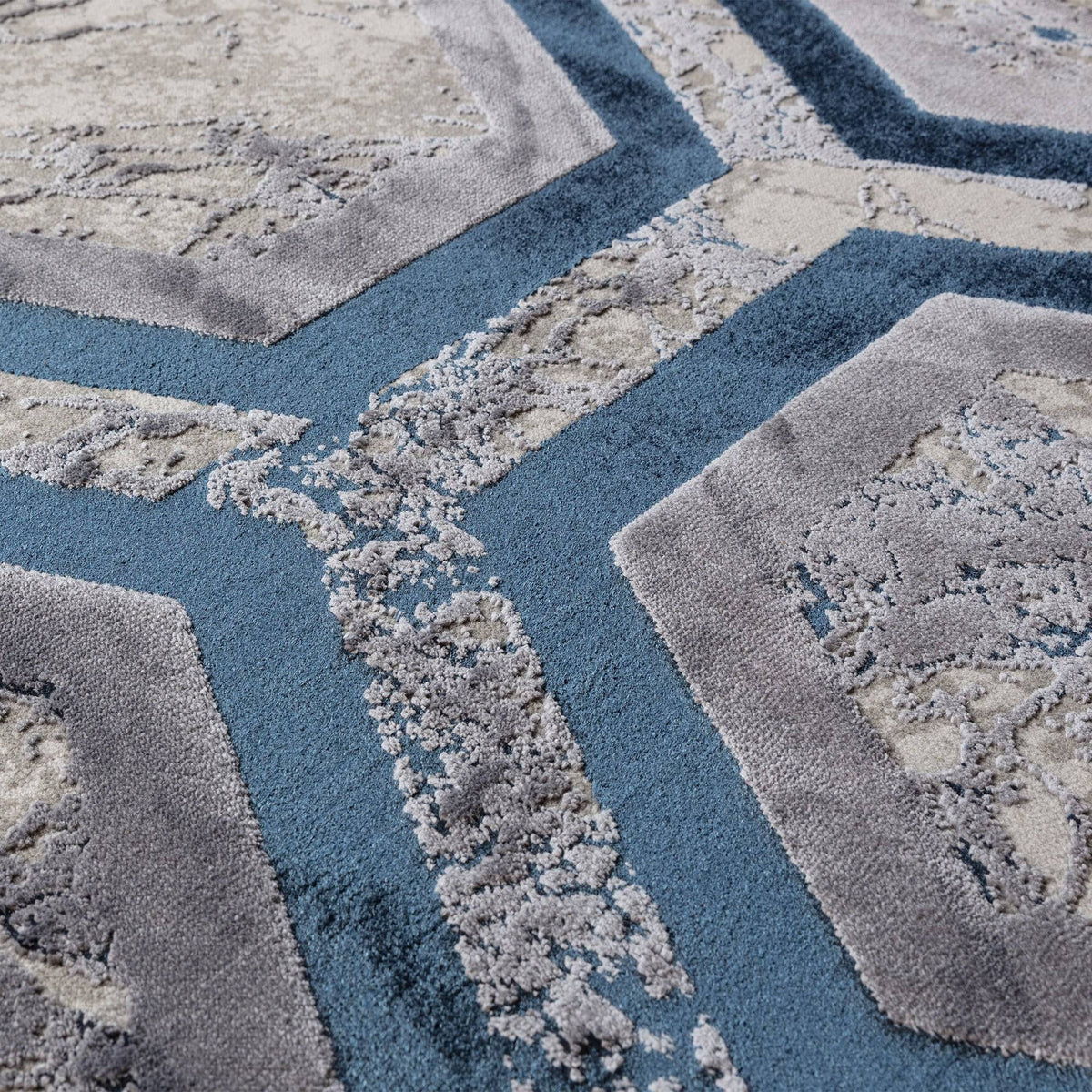 Aurora Hexagon Rug AU19