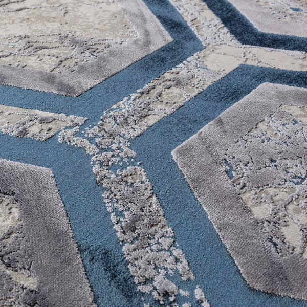 Aurora Hexagon Rug AU19