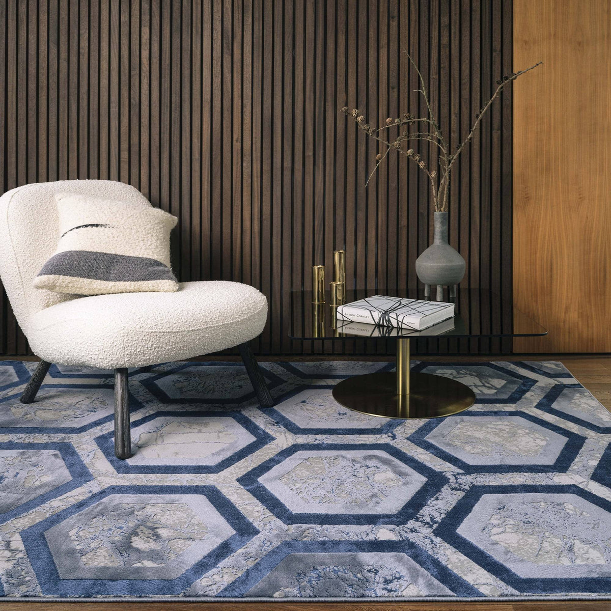 Aurora Hexagon Rug AU19