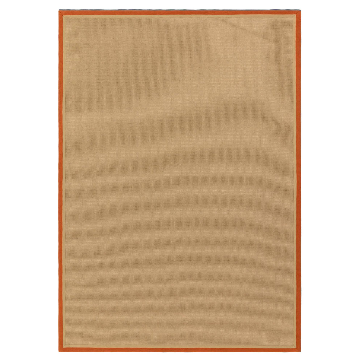 Bordo Boucle Rust Linen Rug