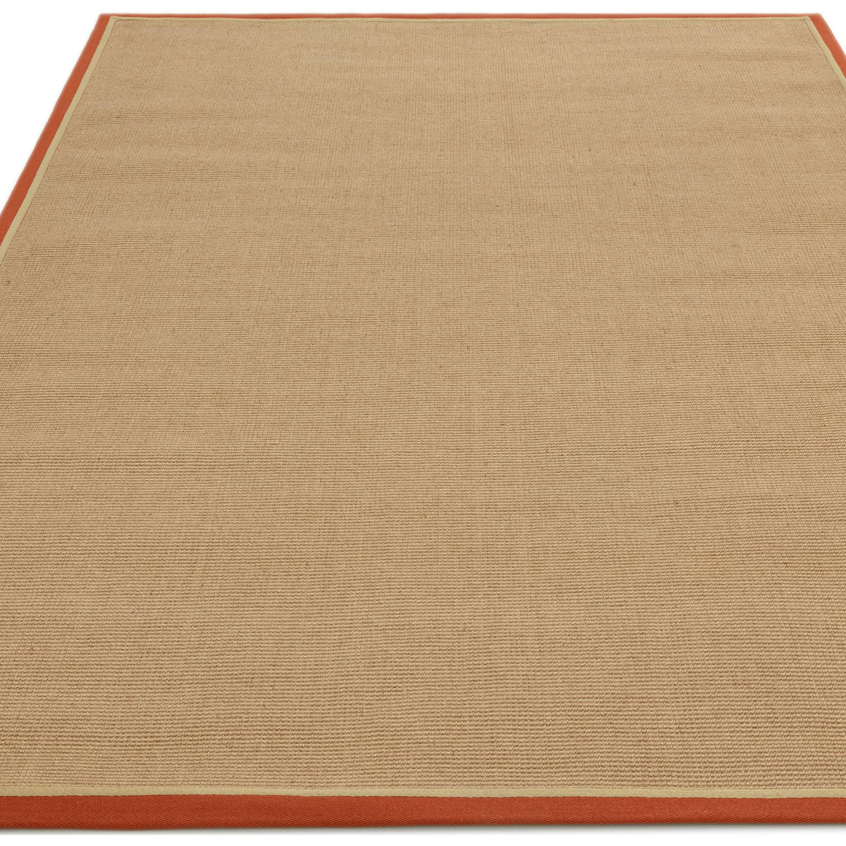 Bordo Boucle Rust Linen Rug