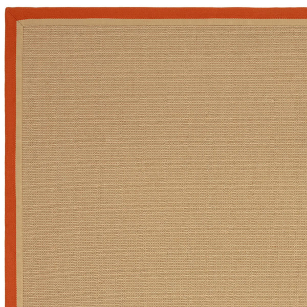 Bordo Boucle Rust Linen Rug