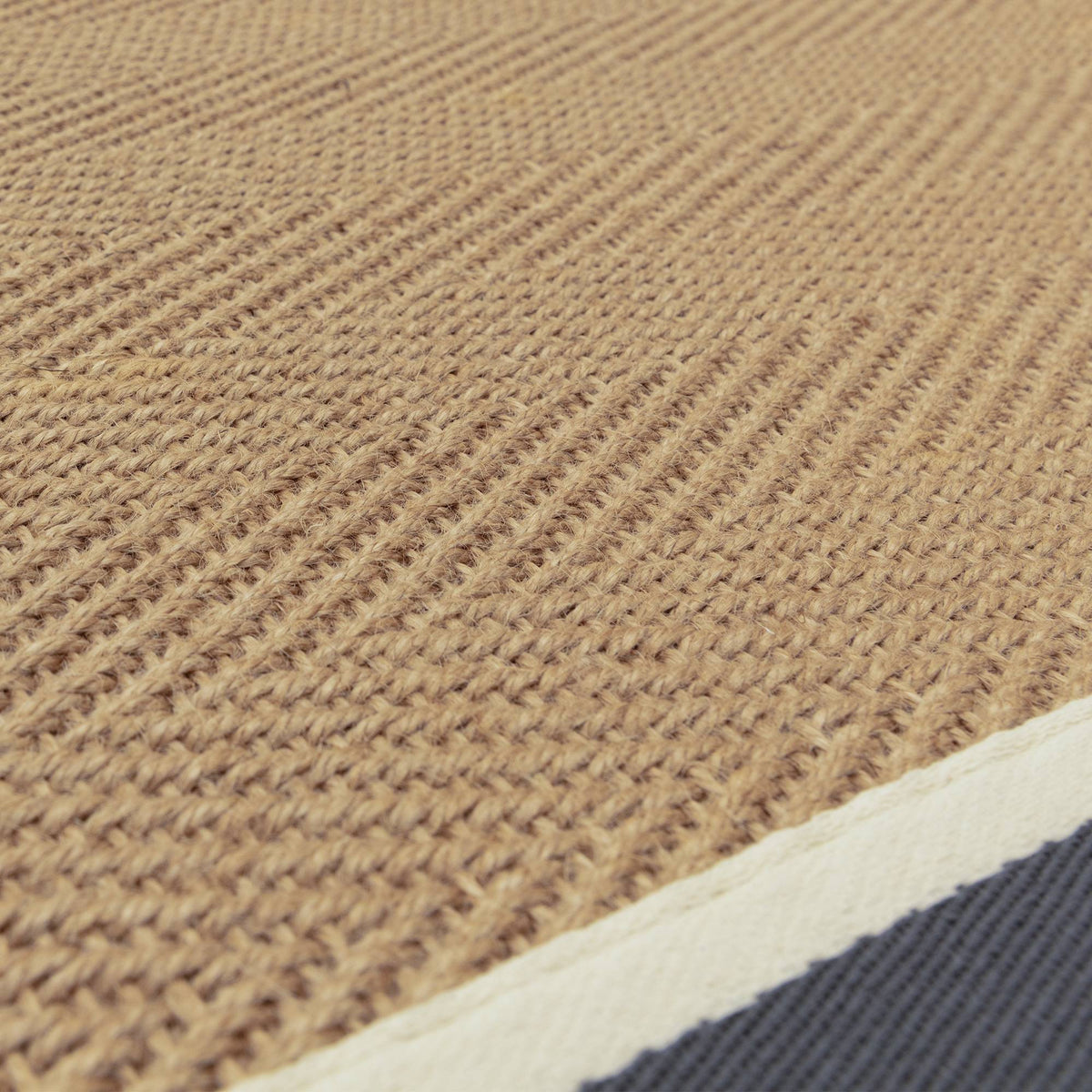 Bordo Herringbone Slate Cream Rug