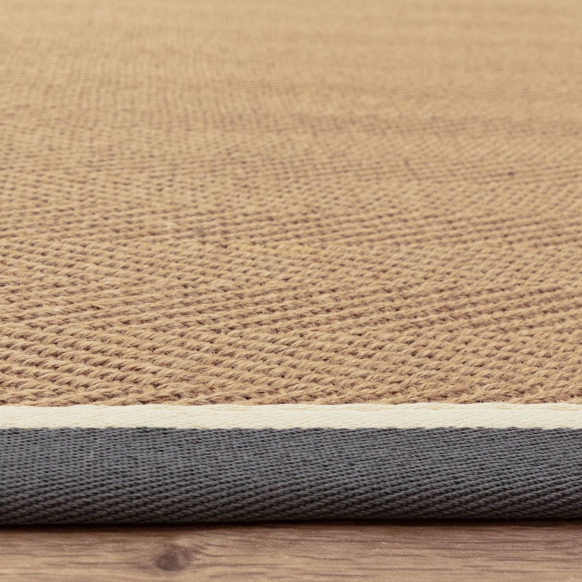 Bordo Herringbone Slate Cream Rug