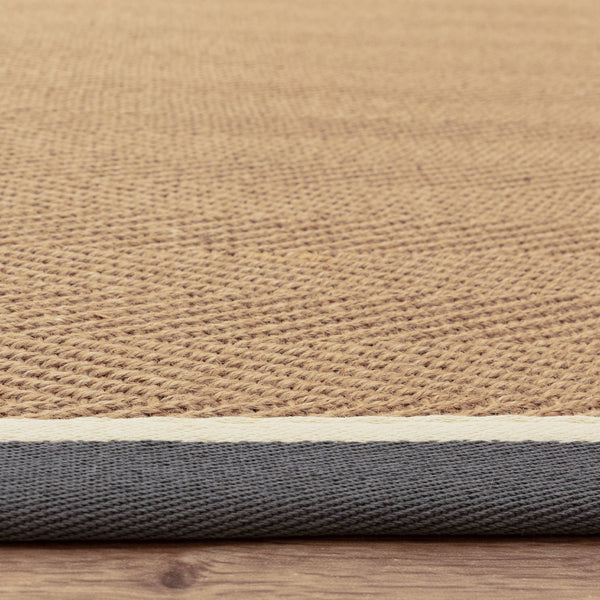 Bordo Herringbone Slate Cream Rug