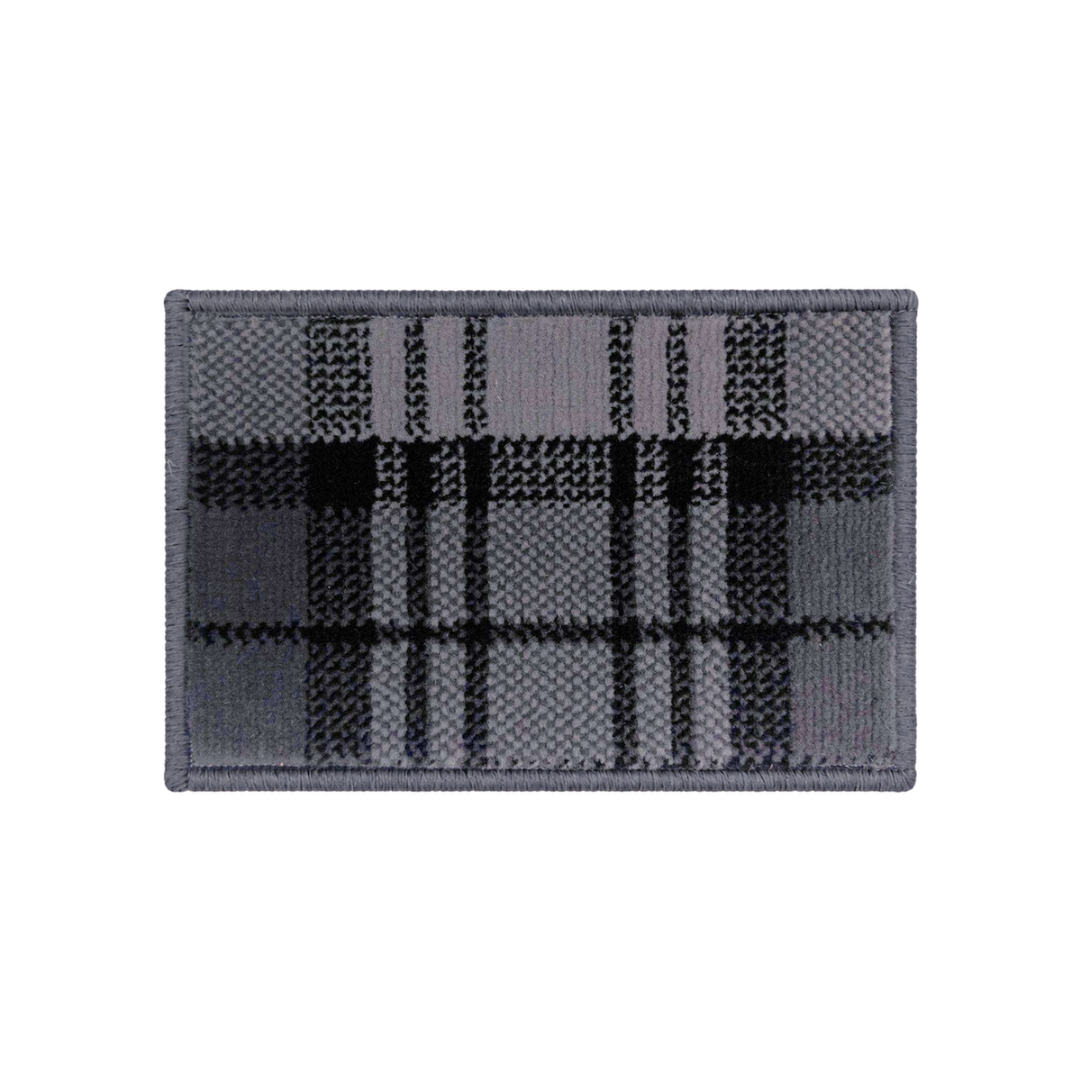 Runrug Tartan Black Sample Swatch