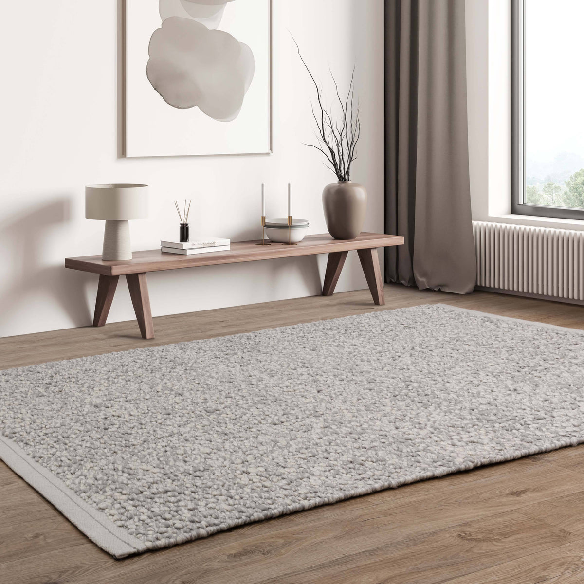 Elm Silver Rug
