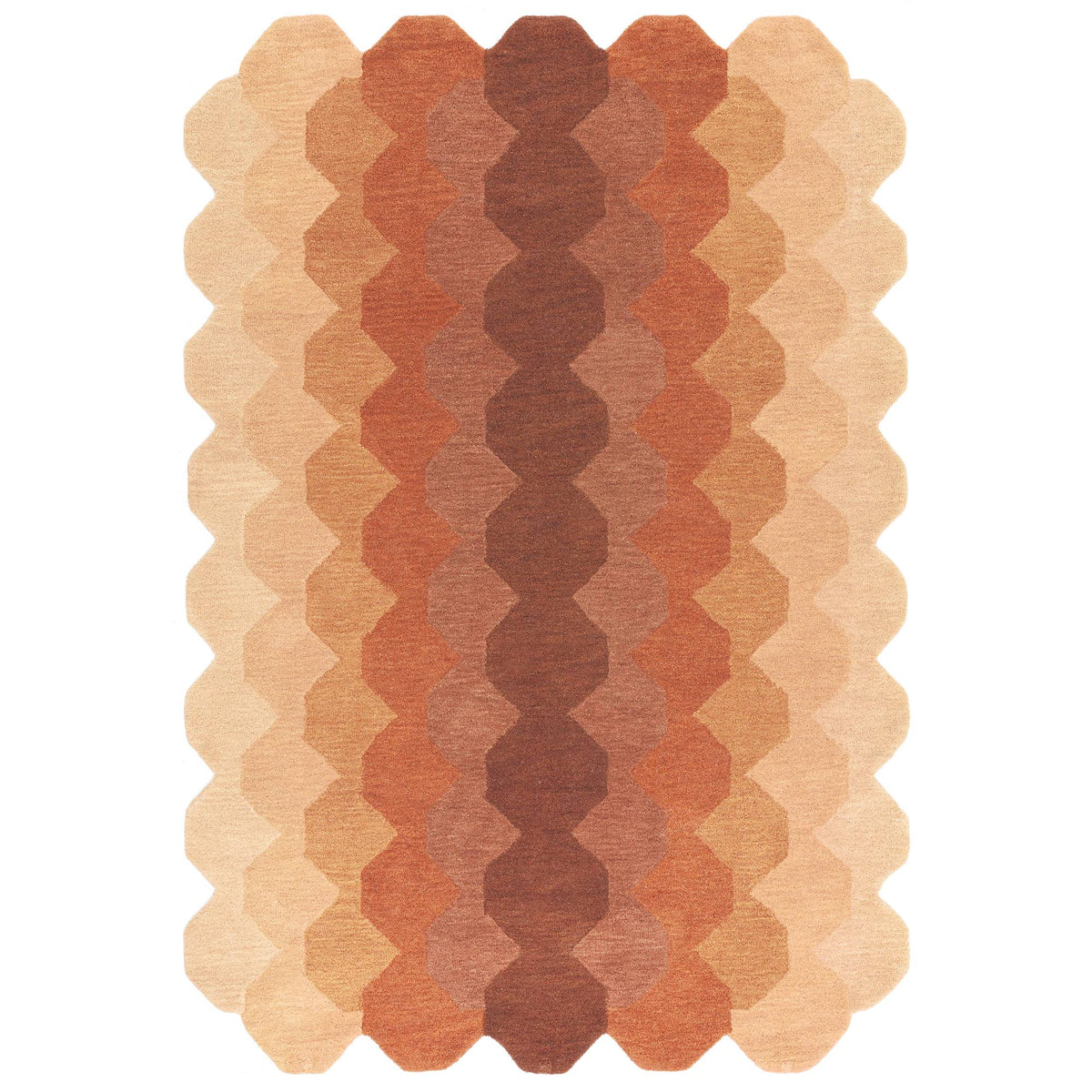 Hive Rust Rug