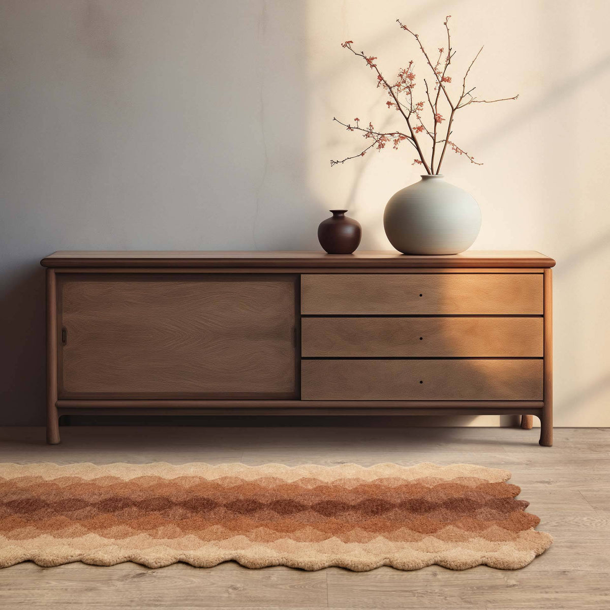 Hive Rust Rug