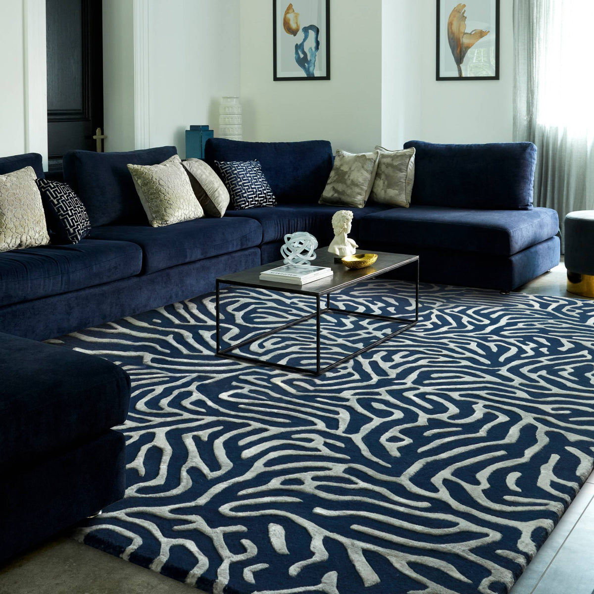 Katherine Carnaby Coral Rug Blue