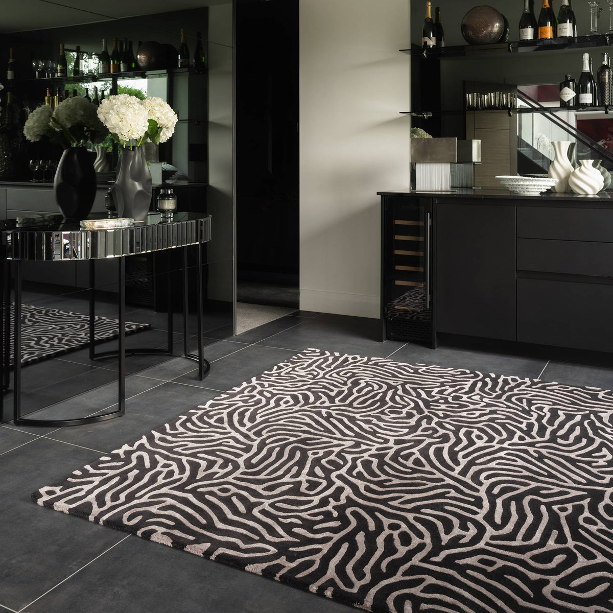 Katherine Carnaby Coral Rug Gunmetal