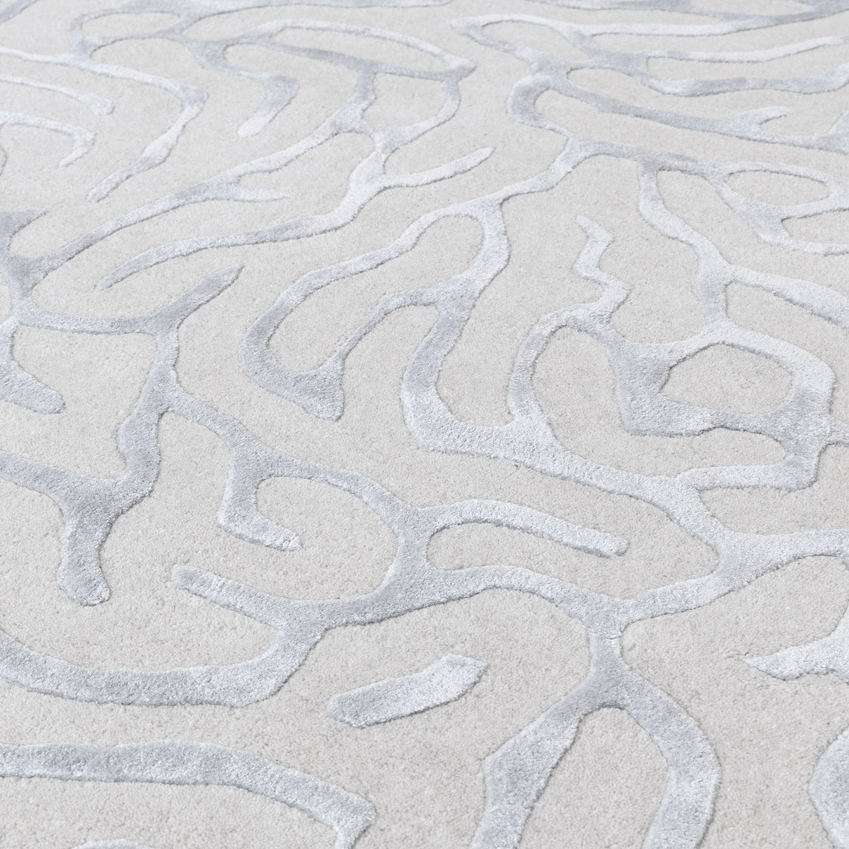 Katherine Carnaby Coral Rug Silver