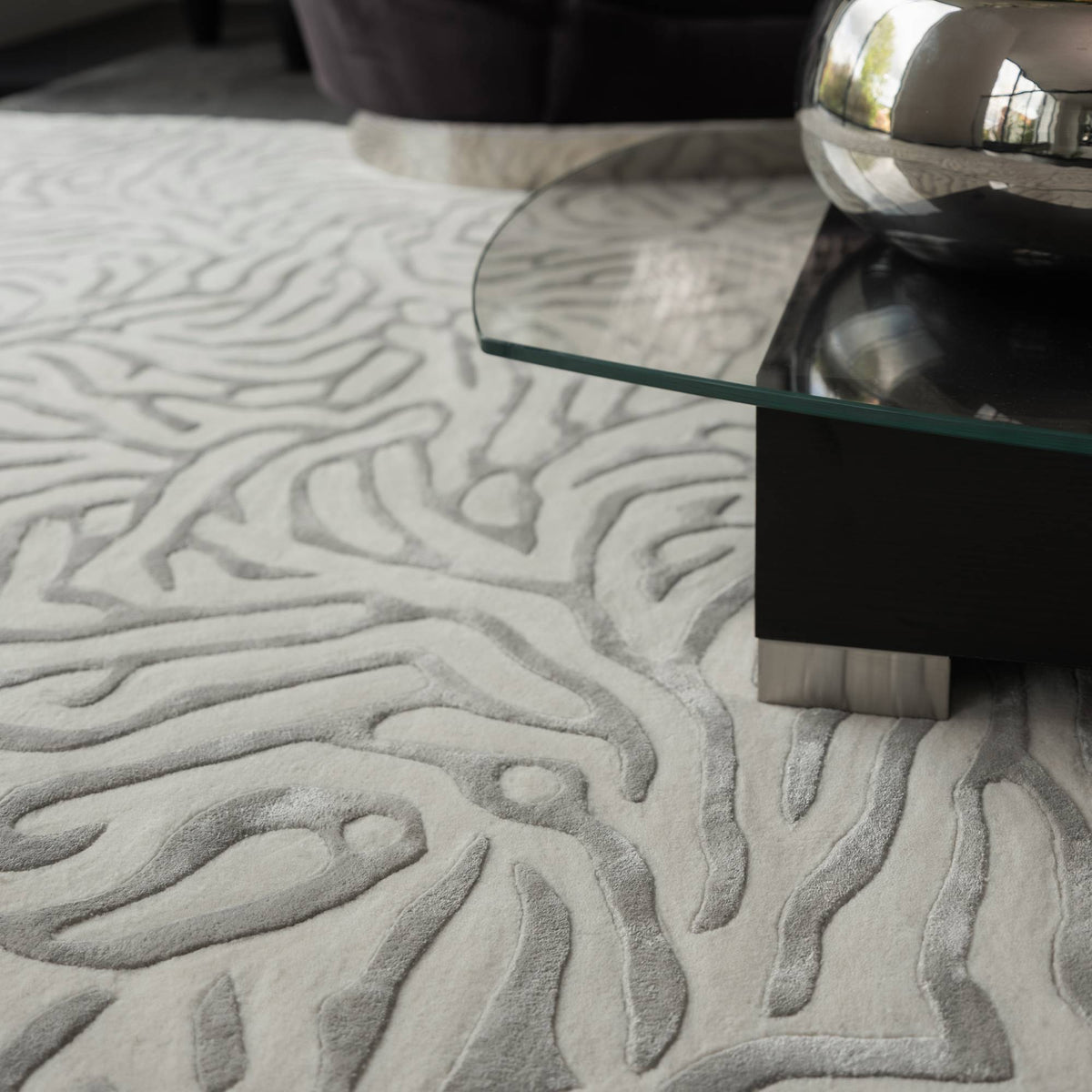 Katherine Carnaby Coral Rug Silver