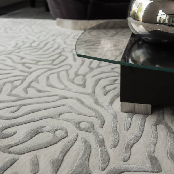 Katherine Carnaby Coral Rug Silver