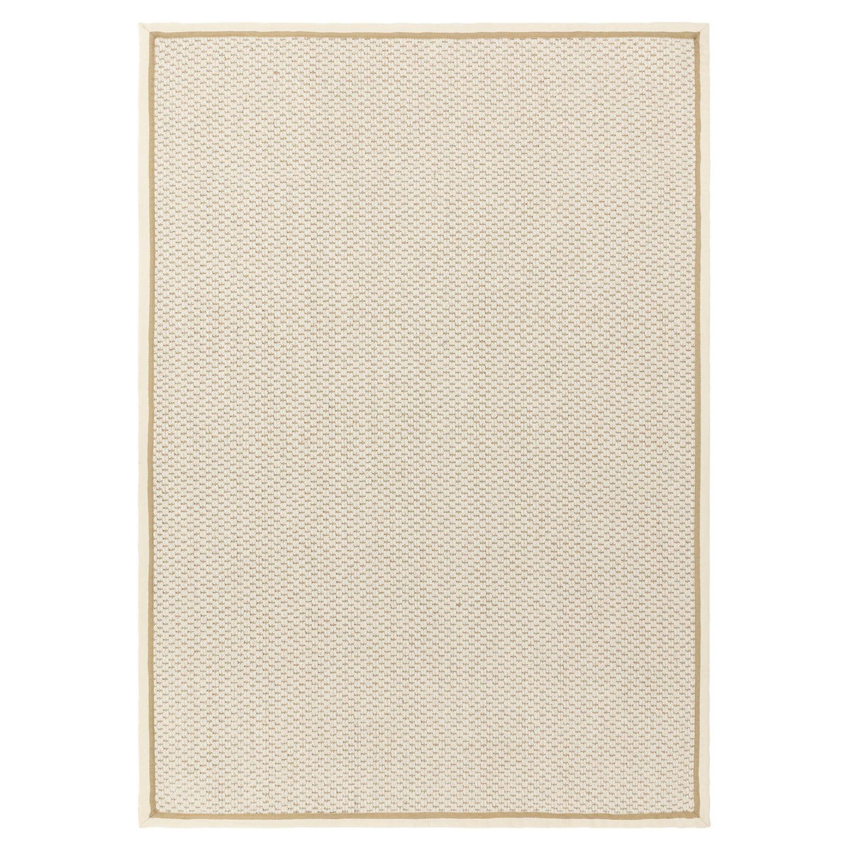 Korra Double Loop Cream Linen Rug