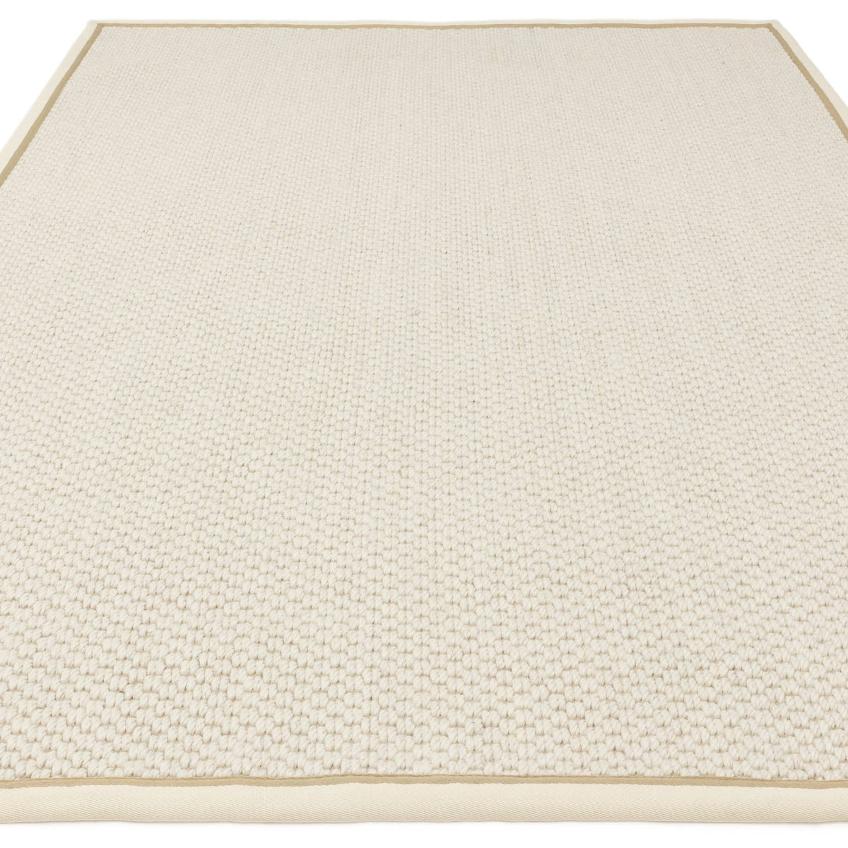 Korra Double Loop Cream Linen Rug