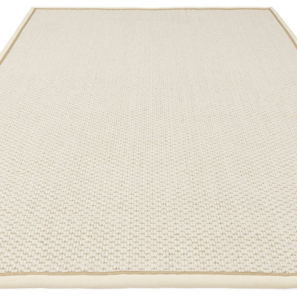Korra Double Loop Cream Linen Rug