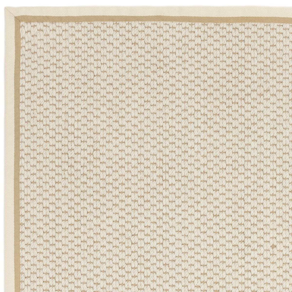 Korra Double Loop Cream Linen Rug