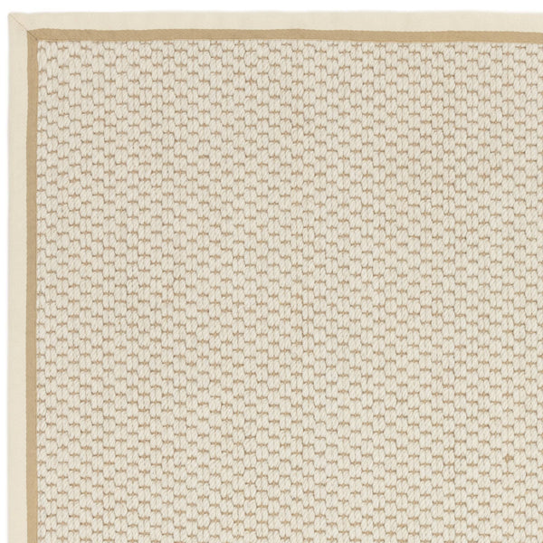 Korra Double Loop Cream Linen Rug