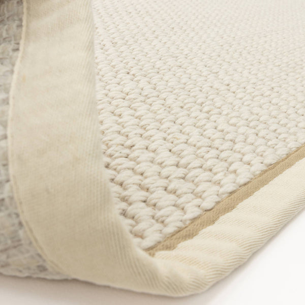Korra Double Loop Cream Linen Rug
