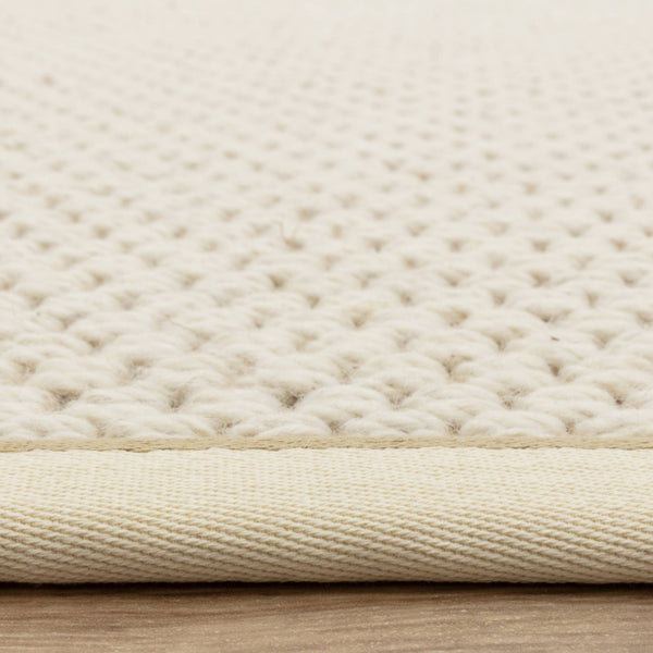 Korra Double Loop Cream Linen Rug