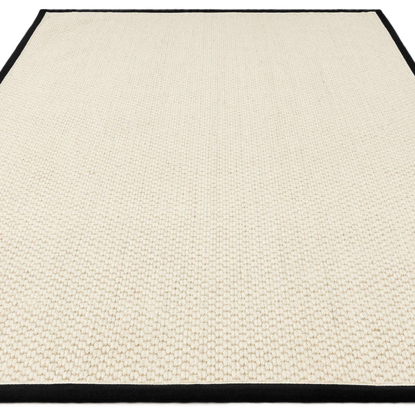 Korra Double Loop Charcoal Cream Rug