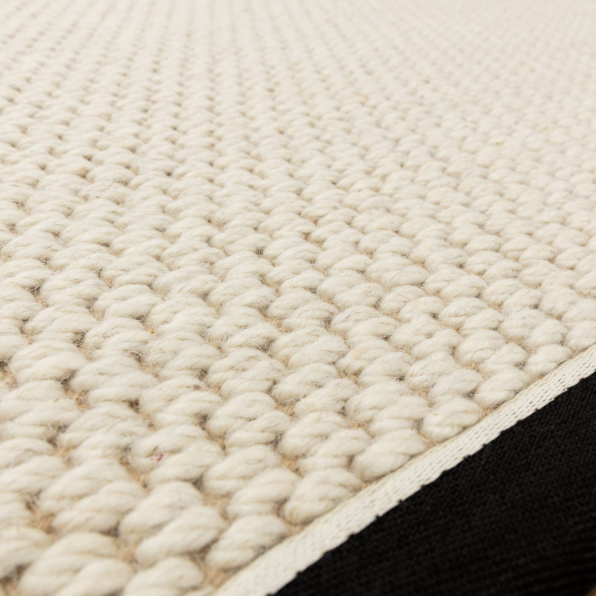 Korra Double Loop Charcoal Cream Rug
