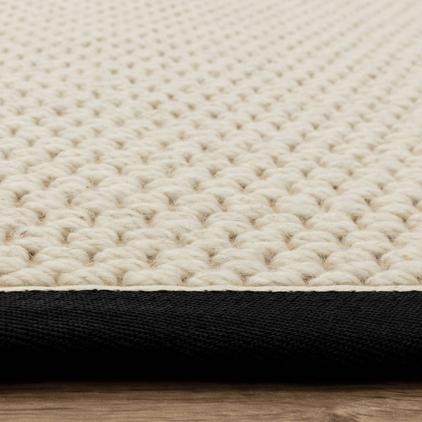 Korra Double Loop Charcoal Cream Rug