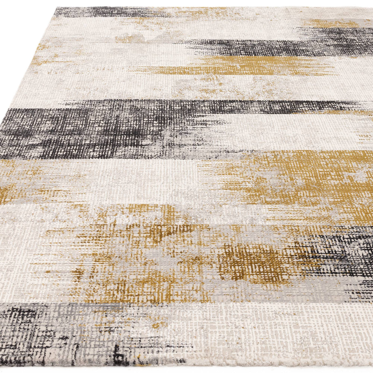 Kuza Lines Gold Rug