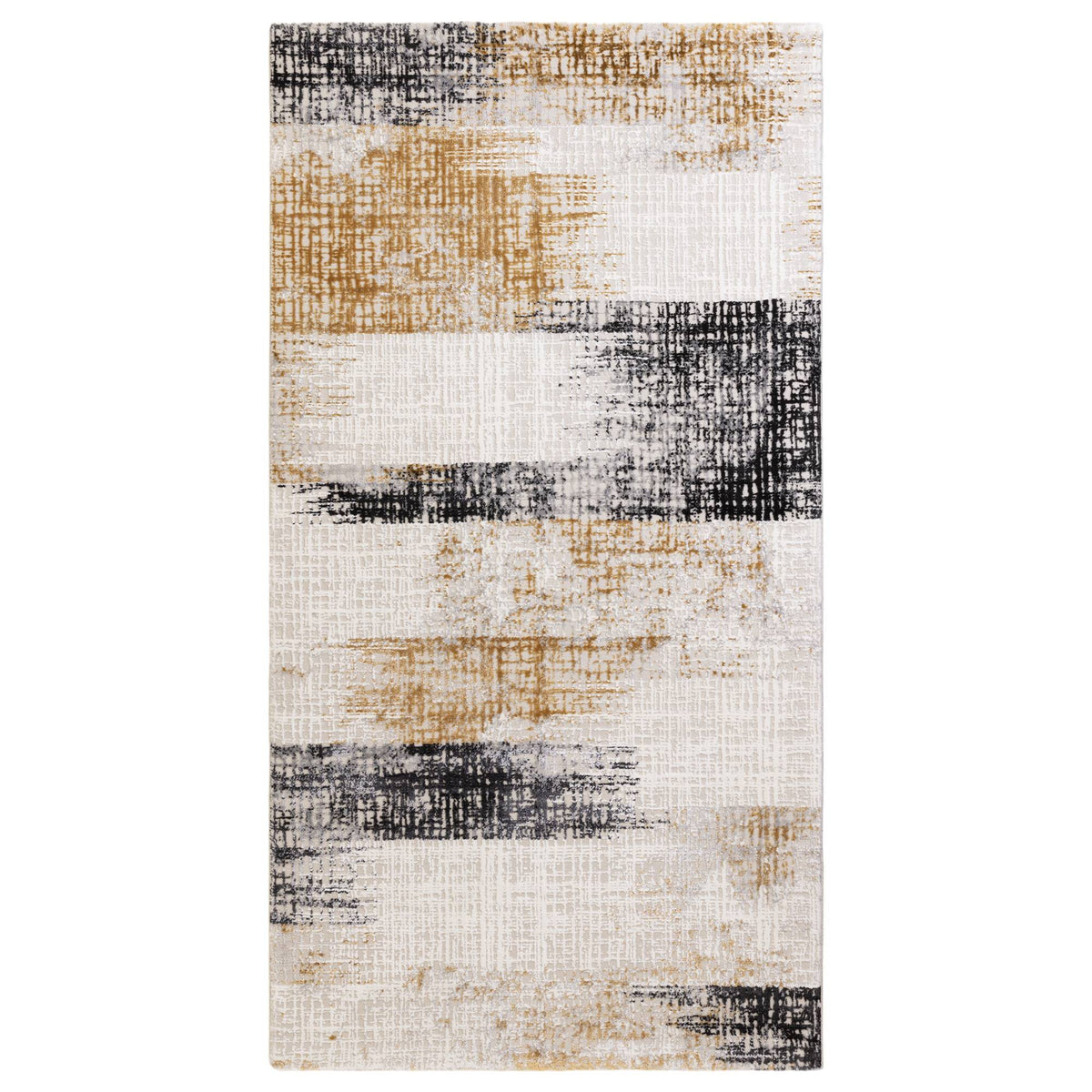 Kuza Lines Gold Rug