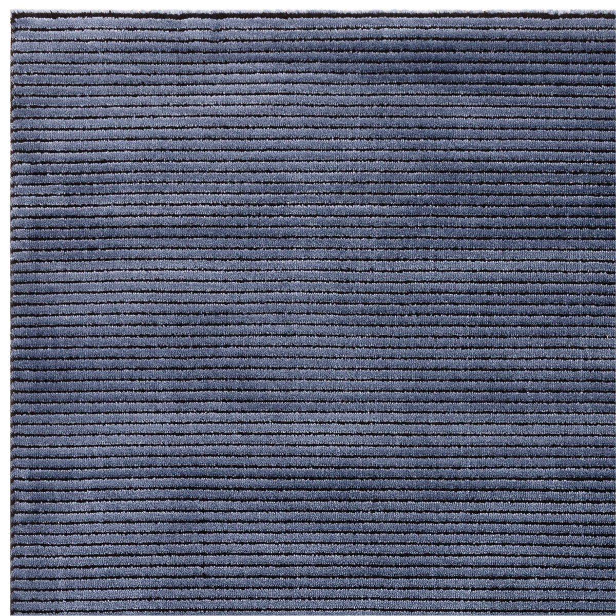 Kuza Plain Stripe Navy Rug
