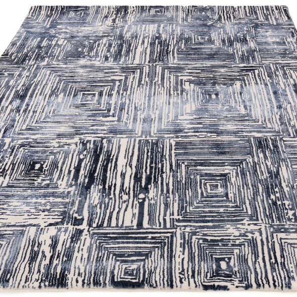 Kuza Portrait Navy Rug