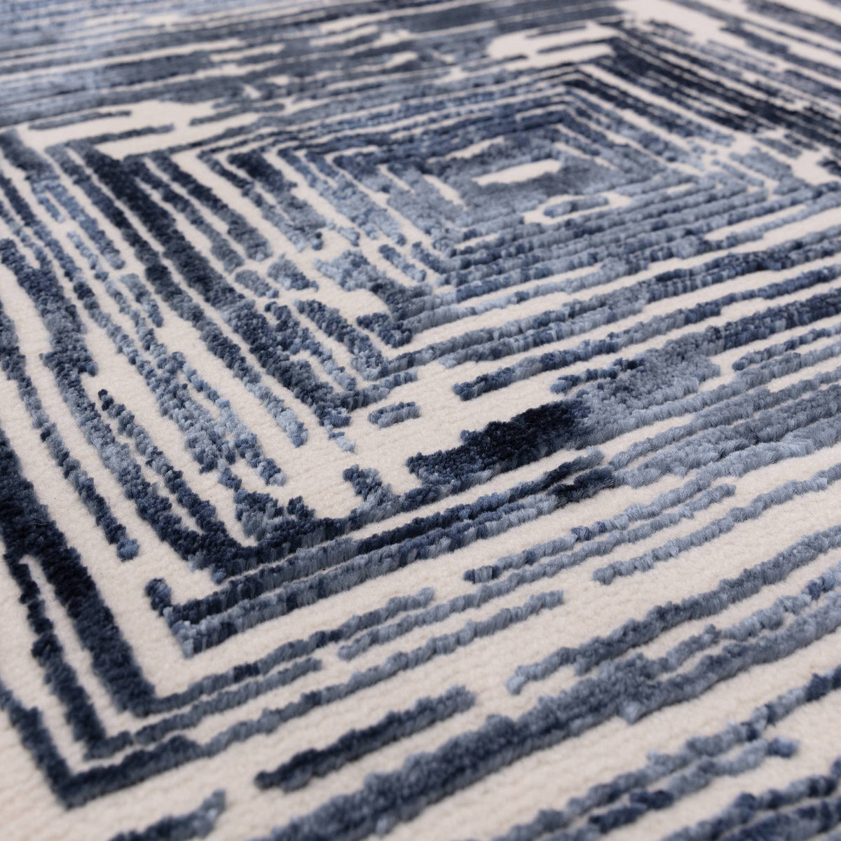 Kuza Portrait Navy Rug