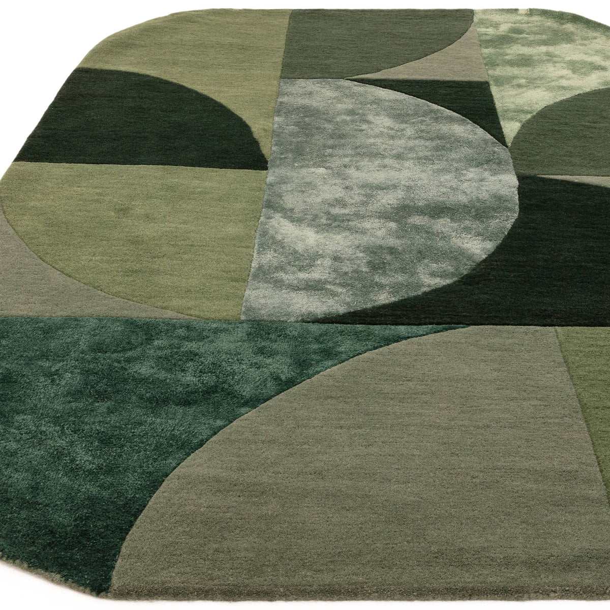 Matrix Oval Forest Rug