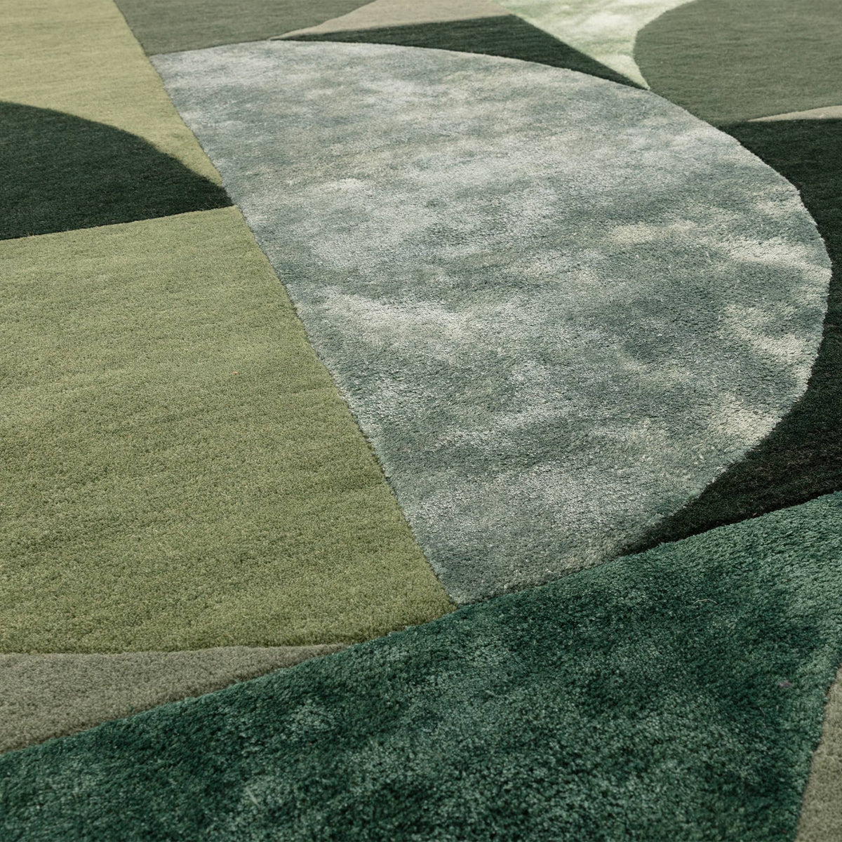 Matrix Oval Forest Rug