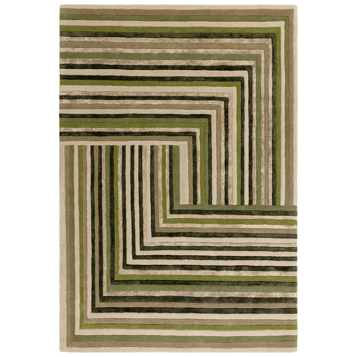 Matrix Network Forest Rug