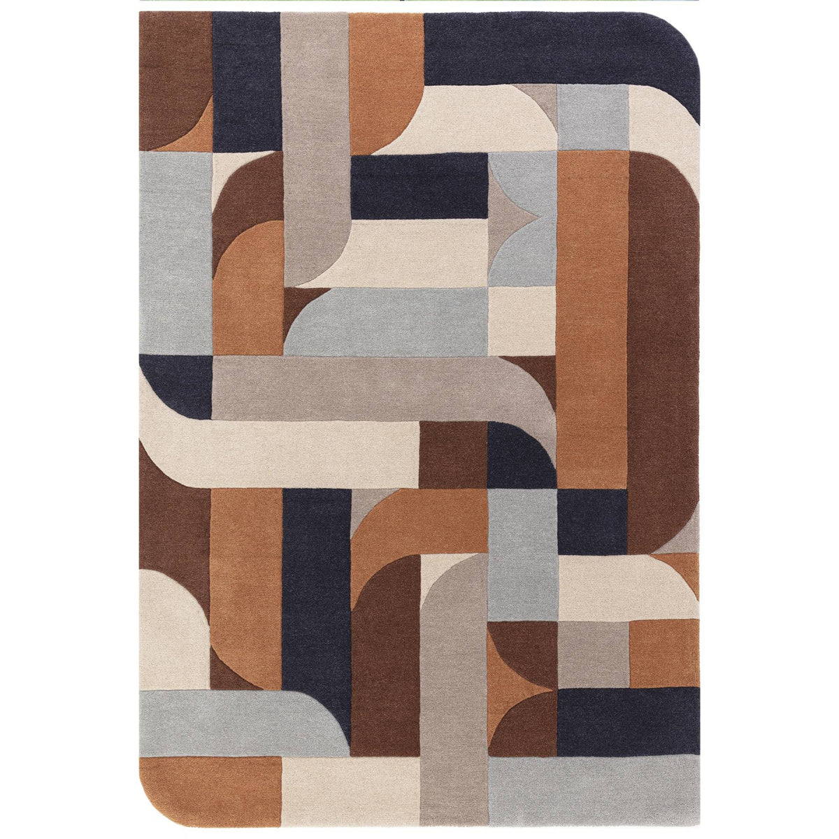 Matrix 88 Klotski Terracotta Rug
