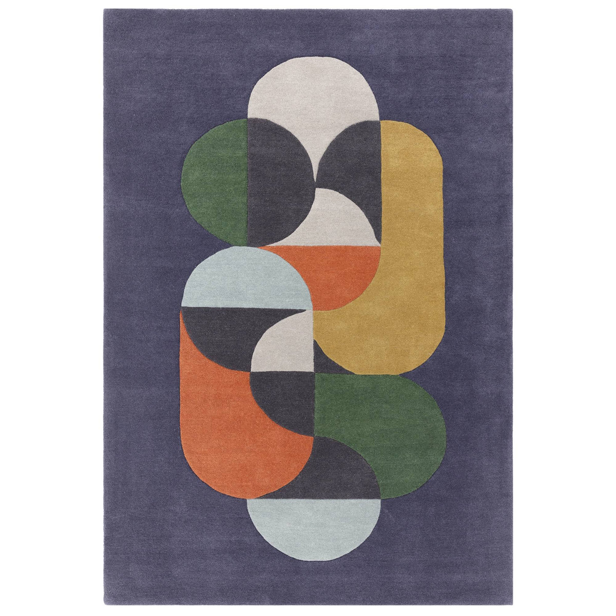 Matrix 91 Statement Navy Rug