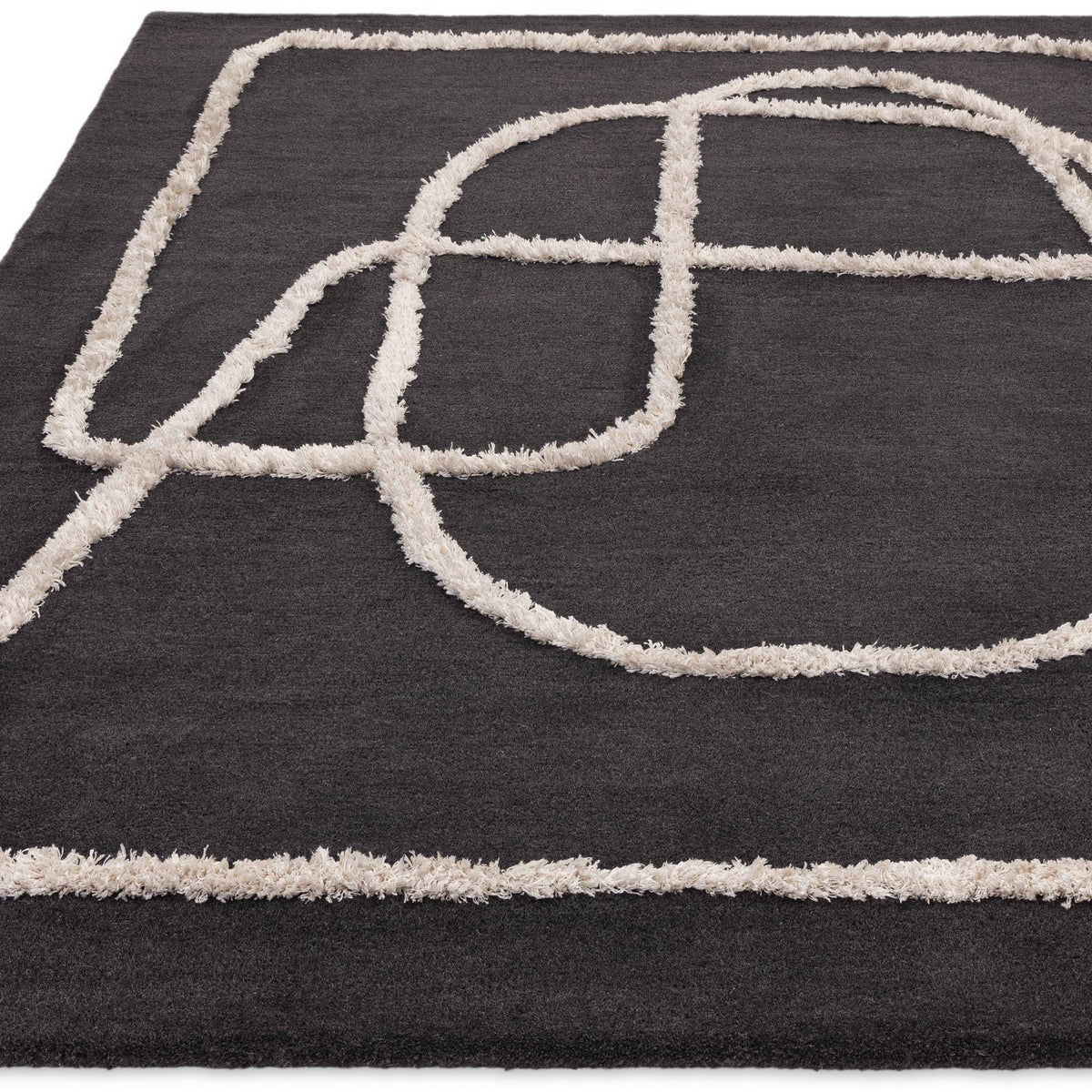 Matrix Infinity Charcoal Rug