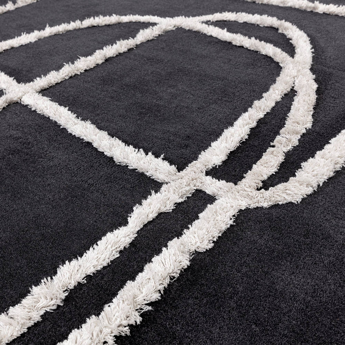 Matrix Infinity Charcoal Rug