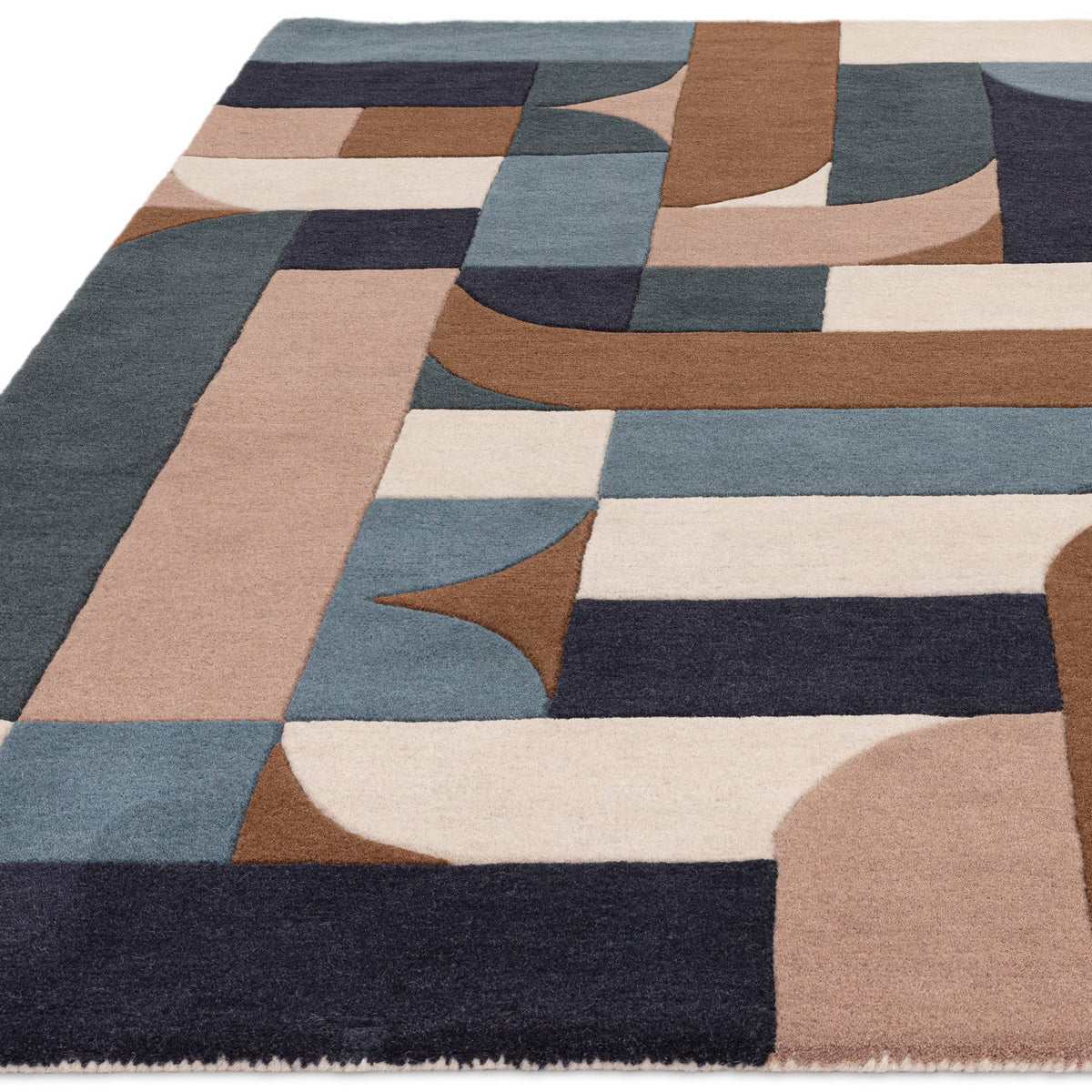 Matrix 89 Klotski Teal Rug