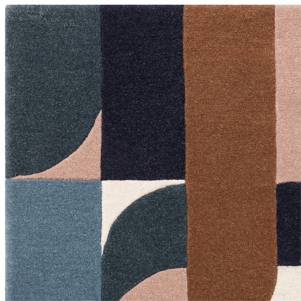 Matrix 89 Klotski Teal Rug