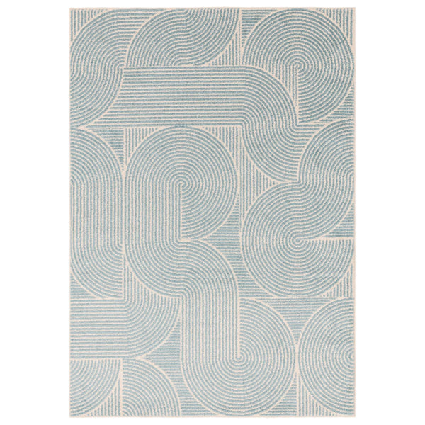 Muse Blue Swirl Rug MU02