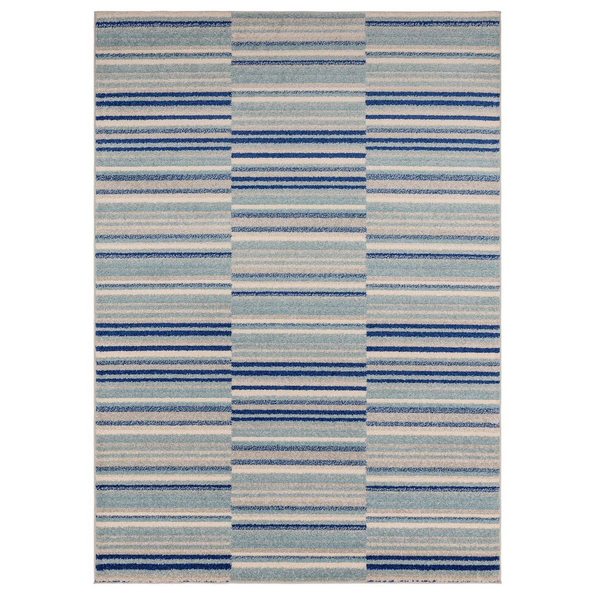 Muse Blue Stripe Rug MU05