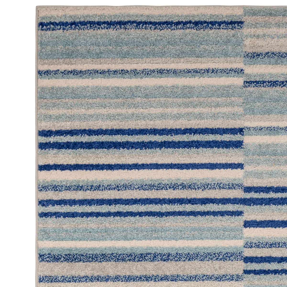 Muse Blue Stripe Rug MU05